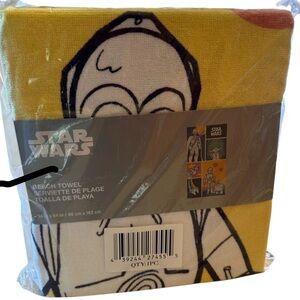 Star Wars Yellow Beach Towel